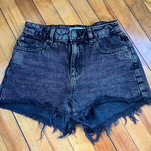 Garage Shorts Women's 25 S Grunge Black Cutoffs